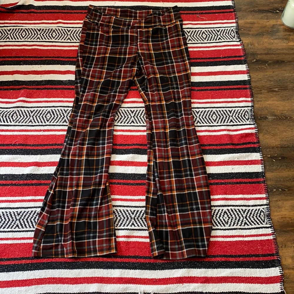 Flared leg pants